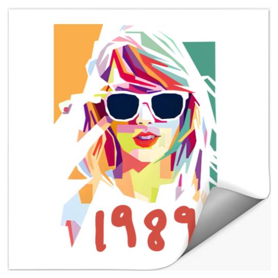 Discover Kids 1989 Watercolor Taylor Vintage Stickers, Taylor Inspired Stickers 1989
