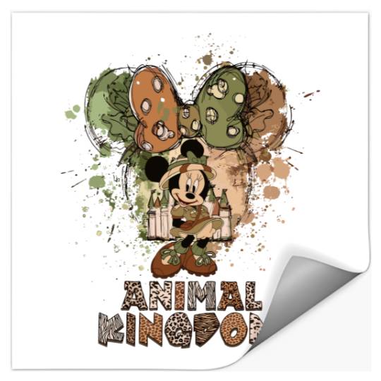 Minnie Safari Stickers, Disney Animal Kingdom Stickers