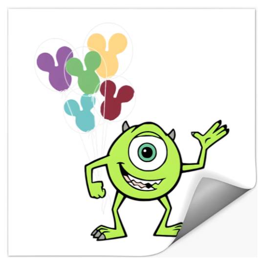 Disney Monsters Inc Stickers, Mike Wazowski Stickers, Monsters University Stickers