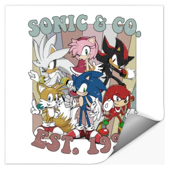 Vintage Disney Sonic And Co 1991 Colors Stickers