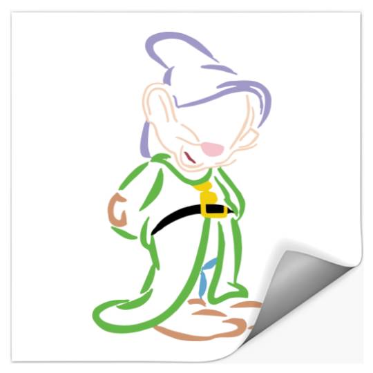 Dopey Embroidered Crewneck Crew, Disney embroidered Stickers, Disney Snow White Stickers, Disney Crew, Disney Crewneck