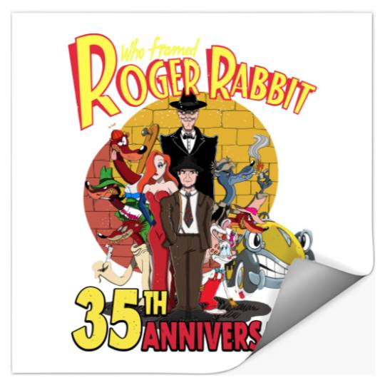 Who Framed Roger Rabbit 35Th Anniversary Disney Movie Stickers, Vintage Disney Stickers