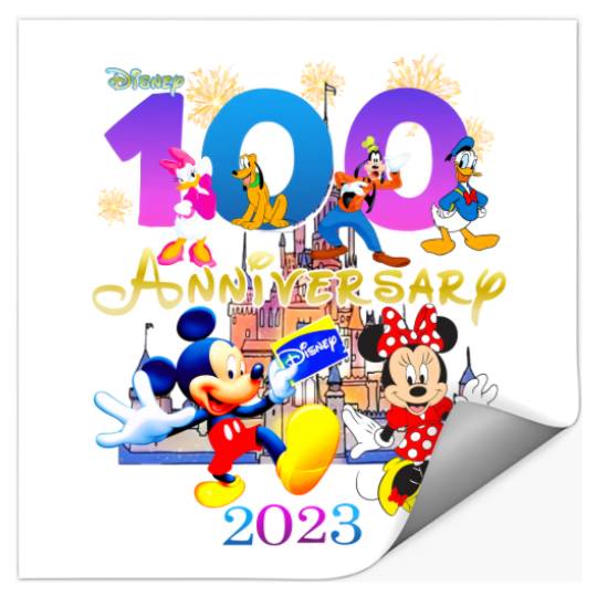 Family Disney Vacation 2023 Stickers, Disneyland 100th Anniversary