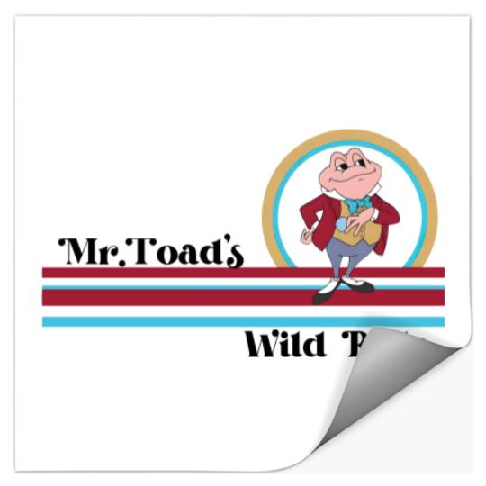 Discover Disney Retro Mr. Toad's Wild Ride Stickers / Disney Mr. Toad Stickers