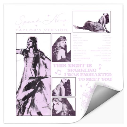 Discover Taylor Album Speak Now Track List Stickers,Taylor version Tour Stickers