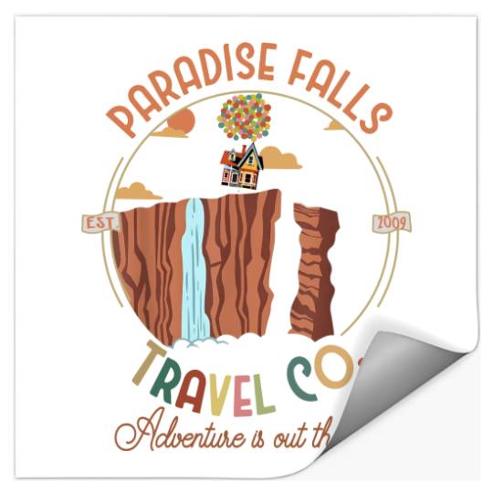 Disney Pixar Up Movie Stickers, Pixar Up Movie, Paradise Falls Travel Co Stickers