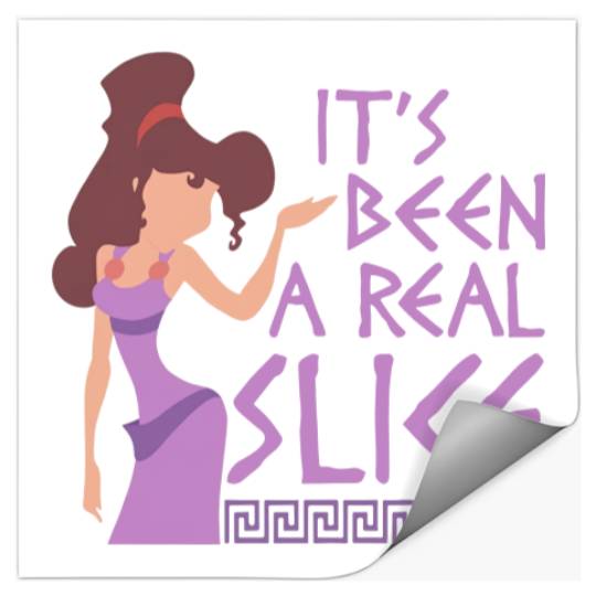 It's Been A Real Slice Stickers Stickers, Disney Megara Hercules Stickers