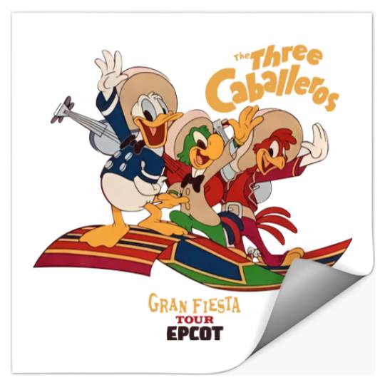 The Three Caballeros Gran Fiesta Tour Stickers, Disney Parks Epcot Donald Duck Stickers