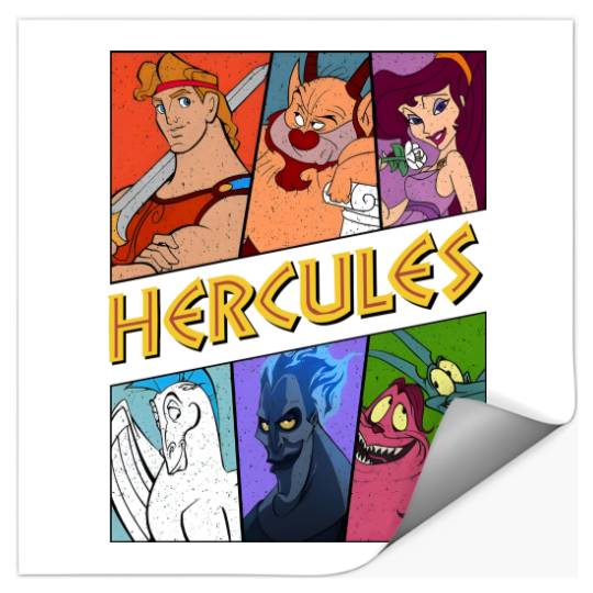 Vintage Hercules Stickers Disney Hercules Megara Hades Stickers
