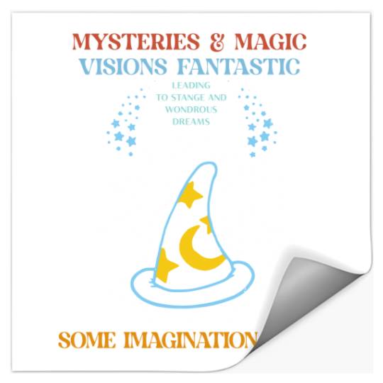 Sorcerer Mickey Hat Disney Stickers, Mysteries Magic Vision Fantastic, Magic Kingdom Park