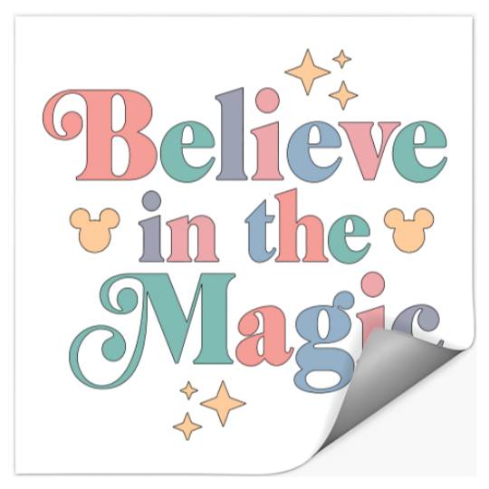 Believe In the Magic Stickers, Disney Stickers, Mickey Stickers, Disneyland