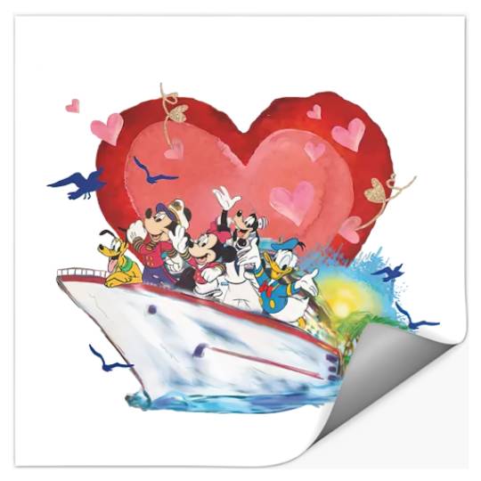 Disney Cruise Couples Stickers, Honeymoon Cruise Stickers