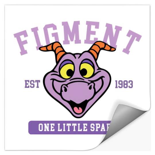 Disney Figment Stickers, Epcot Figment Stickers, Figment Est 1983 Stickers