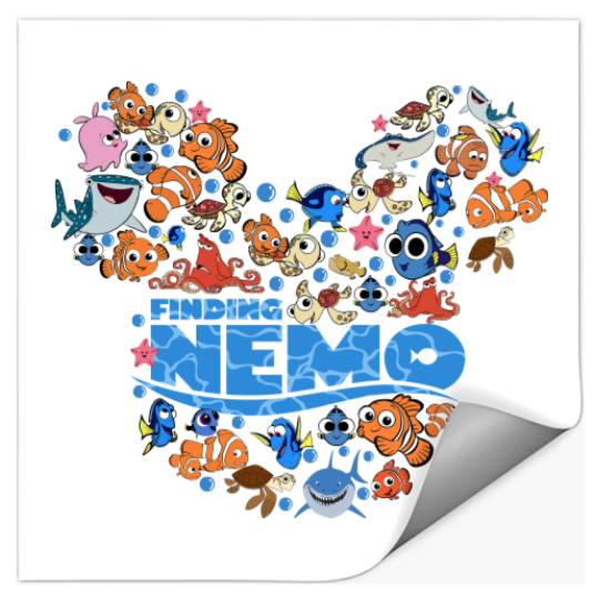 Finding Nemo Stickers, Disney Nemo Stickers, Nemo Stickers, Disney Cruise Stickers, Nemo Character Stickers