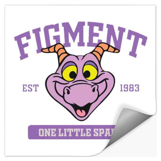 Disney Figment Stickers, Epcot Figment Stickers, Figment Est 1983 Stickers