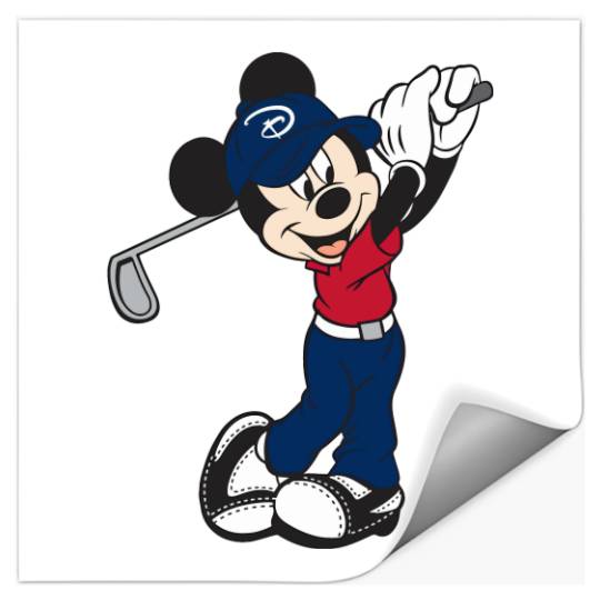 Mickey Golf Stickers, Disney Unisex Stickers, Disney Family Matching Stickers