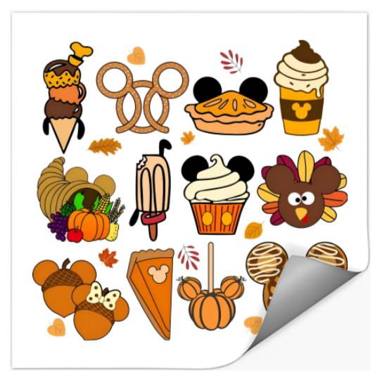 Disney Snacks Stickers, Disney Life Stickers, Disney Food n Drink, Mickey Waffle Stickers