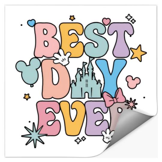 Disney Best Day Ever Stickers, Disneyworld Family Stickers, Disney Vacation Stickers