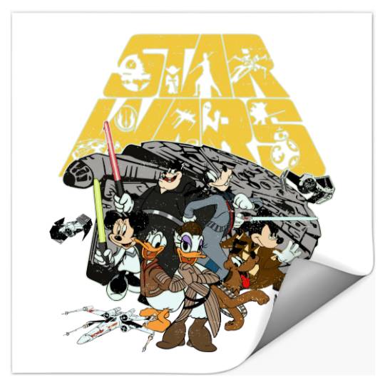 Vintage Disney Star Wars Stickers,