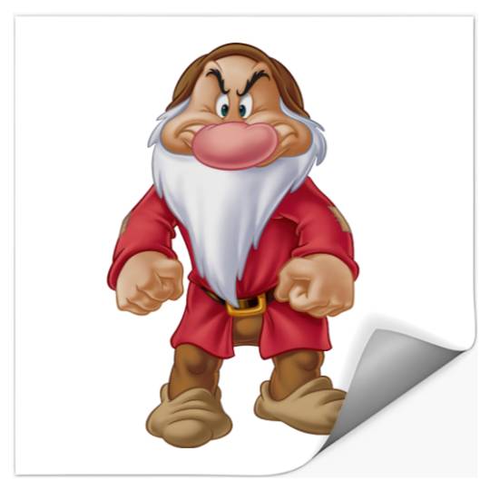 Disney Grumpy Dwarf Stickers, Snow White and Seven Dwarfs Stickers