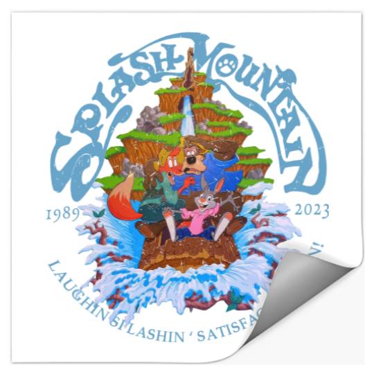Retro Disneyland Splash Mountain Stickers, Vintage Disney Stickers, Disney Splash Mountain Stickers