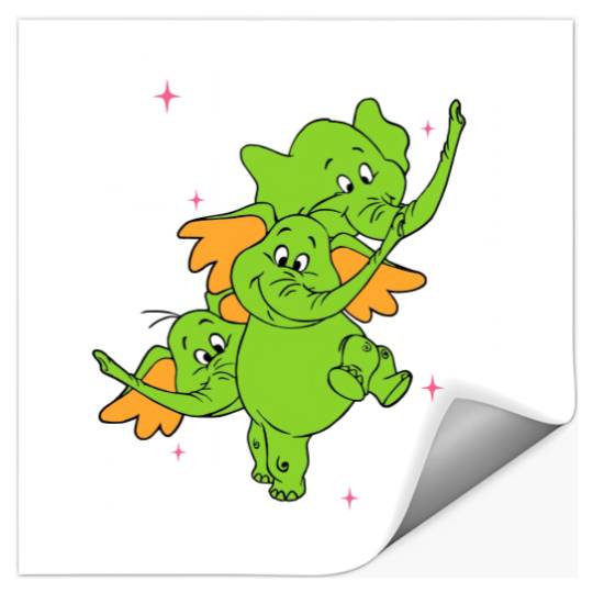 Colors Heffalump Stickers, Disney Winnie the Pooh Stickers