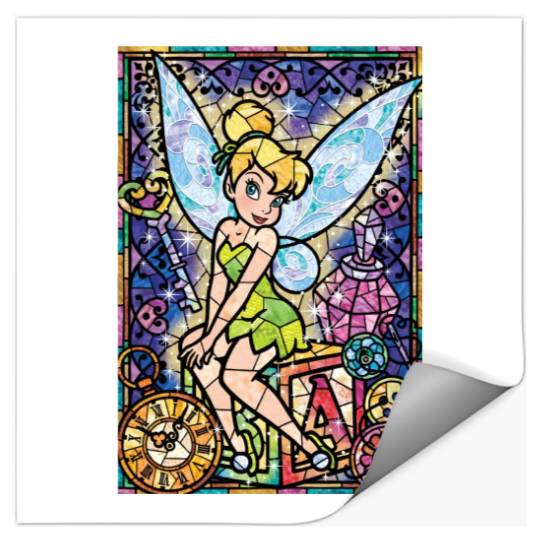 Tinker Bell stained Glass Stickers, Disney Tinker Bell Stickers, Family Vacation Disney Stickers