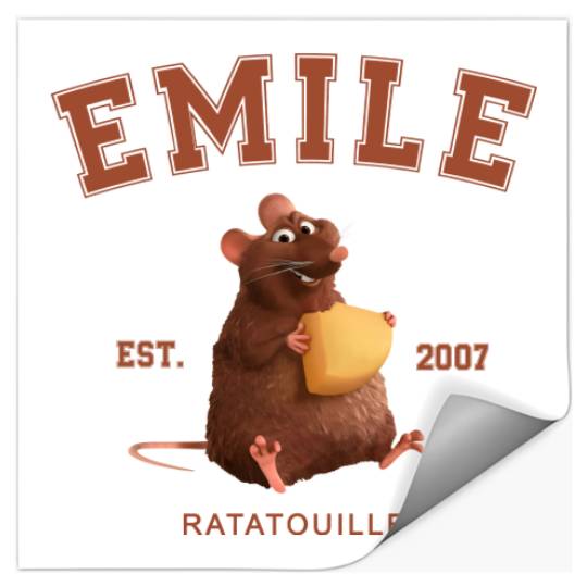 Emile Est 2007 Ratatouille Stickers, Disney Ratatouille Stickers