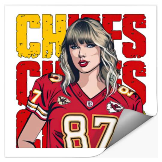 Discover Taylor Hearts Kelce in Chiefs Stickers, Traylor Swelce Taylor Version Fan Stickers