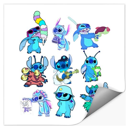 Cute Disney Stitch Stickers, Disney Lilo and Stitch Stickers, Disney Stitch Halloween Stickers