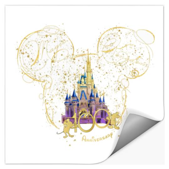 Magic Kingdom Stickers, Disney 100th Anniversary Stickers, Disney Castle Stickers