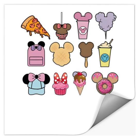 Disney Calories Don't Count Stickers, Disney Stickers, Disney Trip Stickers