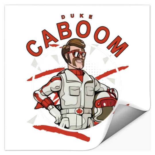 Disney Duke Caboom 90's Portrait Stickers, Disney Toy Story Portrait Stickers
