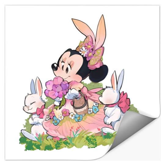 Minnie Mouse Easter Stickers, Disney Easter Stickers
