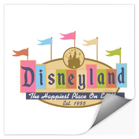 Disneyland Est 1955 Stickers, Vintage Disneyland Stickers, Disneyland 1955 Stickers