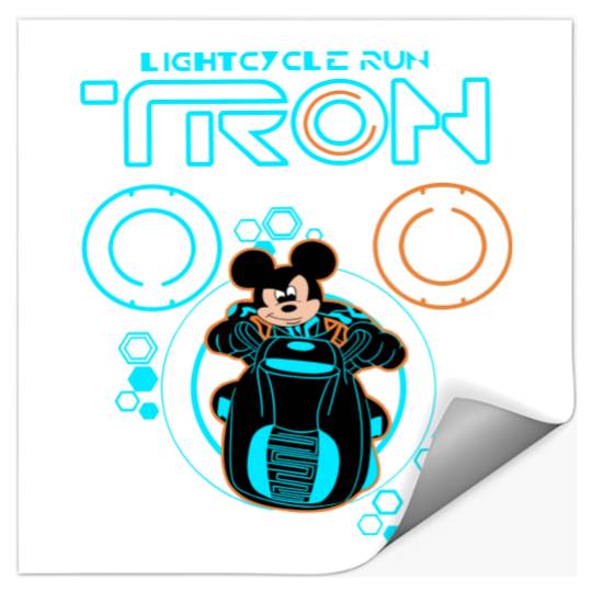 Disney Mickey Mouse Tron Lightcycle Run Ride Matching Stickers, Magic Kingdom WDW Unisex Stickers