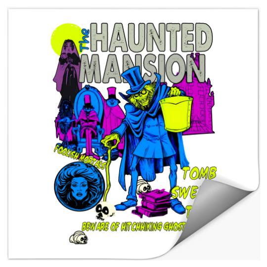 Vintage The Haunted Mansion  Stickers, Disney The Haunted Mansion Stickers