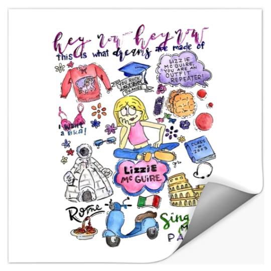 Disney Cute Lizzie McGuire Stickers,  Stickers, This Is What Dreams Are Made