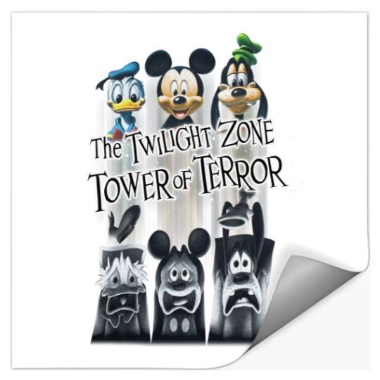 Retro Disney The Twilight Zone Tower Of Terror  Stickers, Tower of Terror Ride Stickers