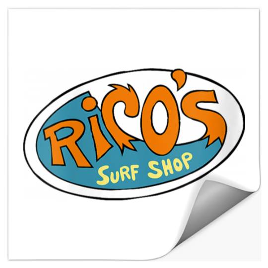 Disneyss Hannah Montana Ricos Surf Shop Logo Stickers