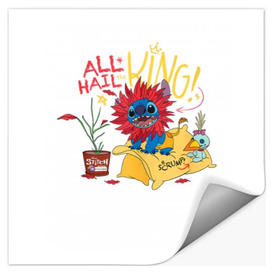 Disney 100 Stitch in Costume The Lion King All Hail the King Stickers