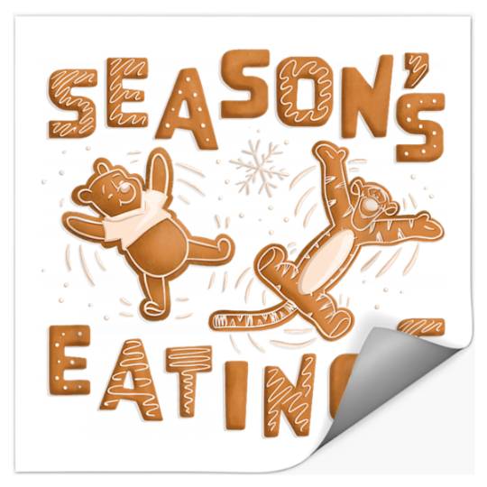 Disneyss Winnie The Pooh Tigger Gingerbread Seasons Eatings Stickers