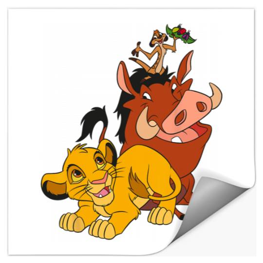 Disney The Lion King Young Simba Timon and Pumbaa Stickers