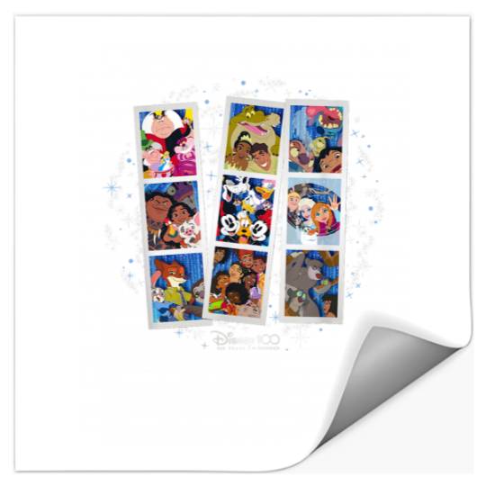 Disney 100 Anniversary Photo Booth Pictures D100 Stickers