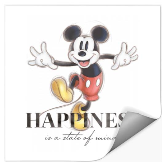 Disney 100 Anniversary Mickey Mouse D100 Quote Happiness Stickers
