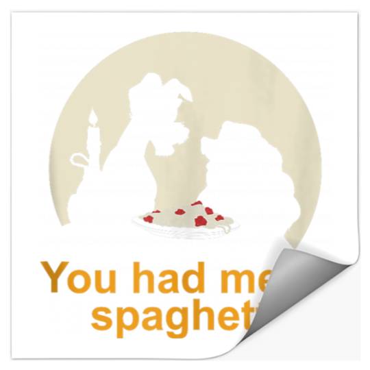 Disneyss Lady And The Tramp You Had Me At Spaghetti Silhouette Stickers
