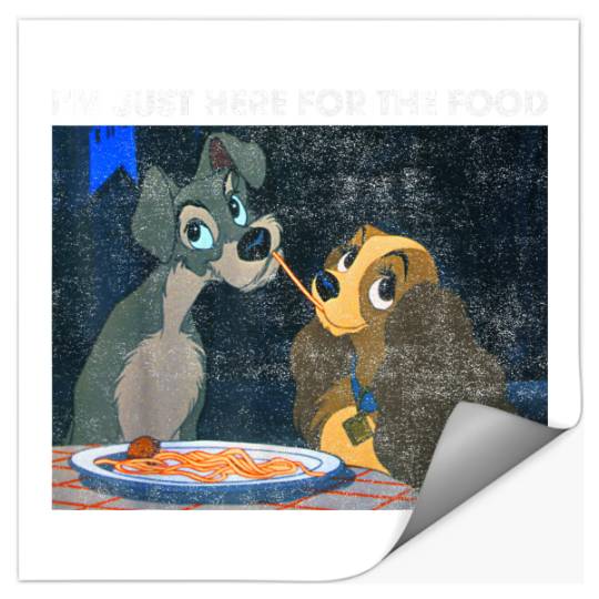 Disneyss The Lady And The Tramp I'm Just Here For The Food Stickers