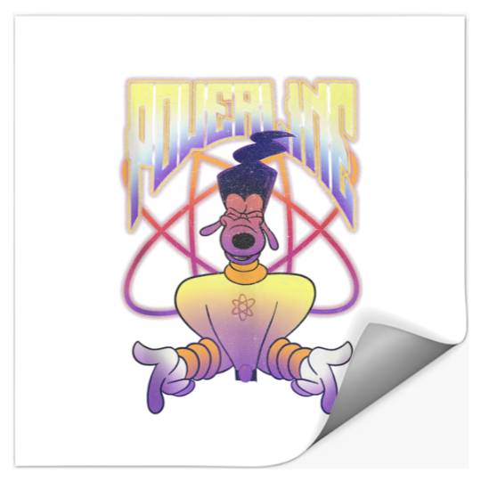 Disney A Goofy Movie Powerline Logo Portrait Stickers