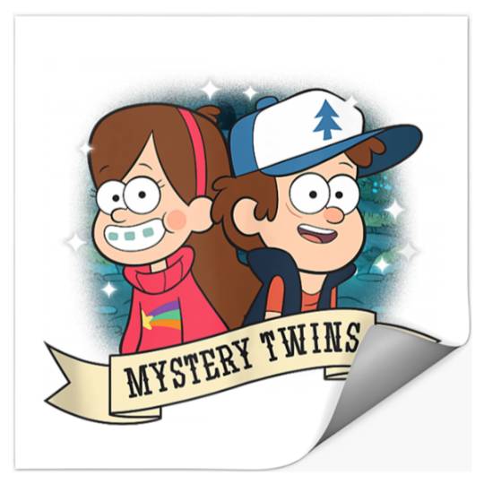 Disneyss Gravity Falls Dipper And Mabel Mystery Twins Logo Stickers