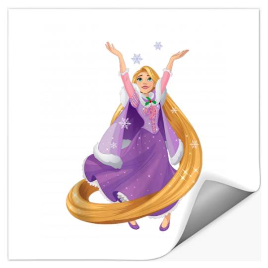 Disney Tangled Princess Rapunzel Holiday Stickers